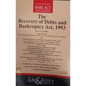 Law & Justice Publishing Co's The Recovery of Debts and Bankruptcy Act, 1993 Bare Act 2024